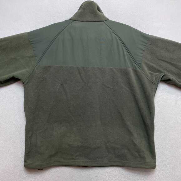 Rothco Fleece Jacket Mens L Green Army Military Full Zip - Picture 10 of 13